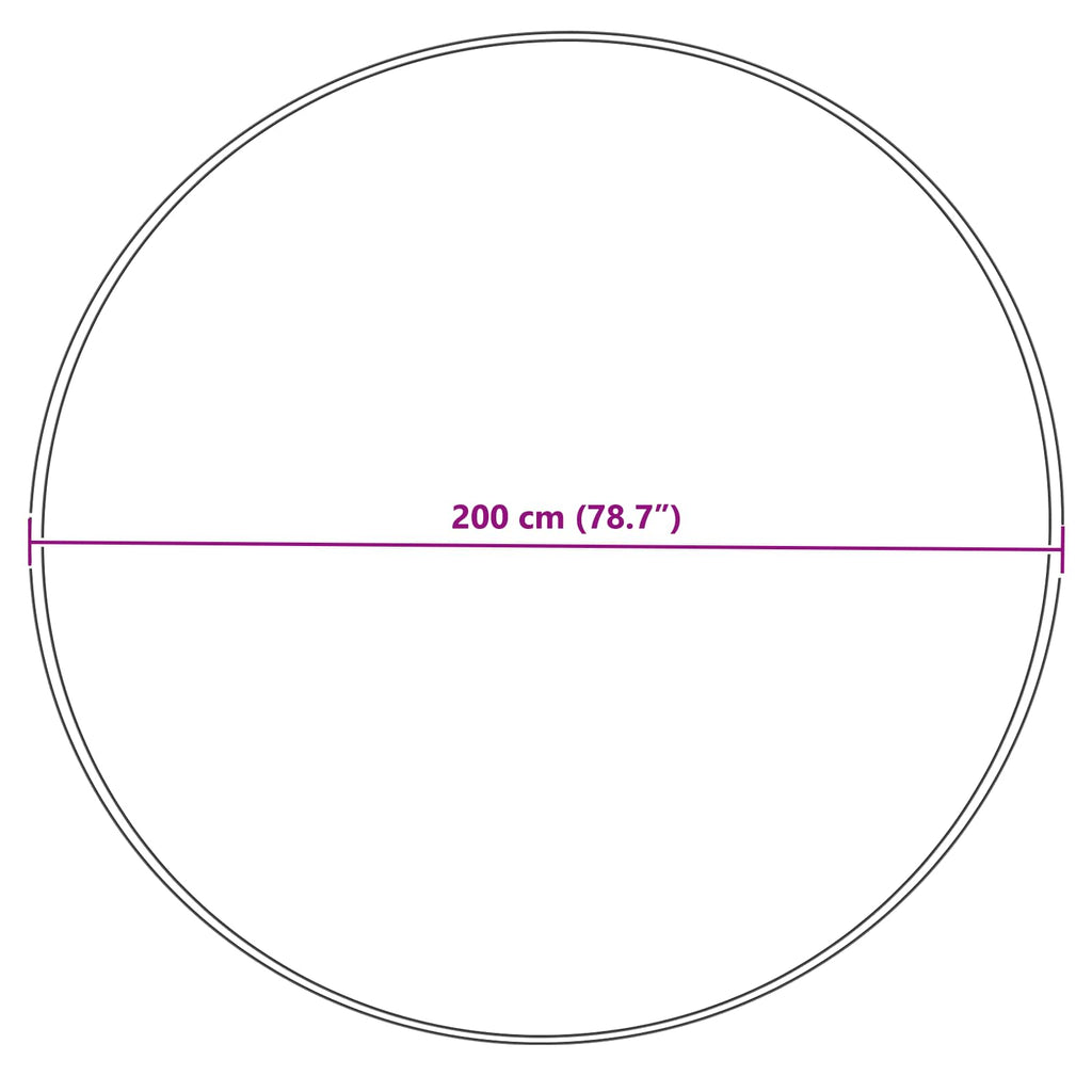 Teppich aus Kunstschaffell TAFALLA Grau Ø 200 cm Polyester