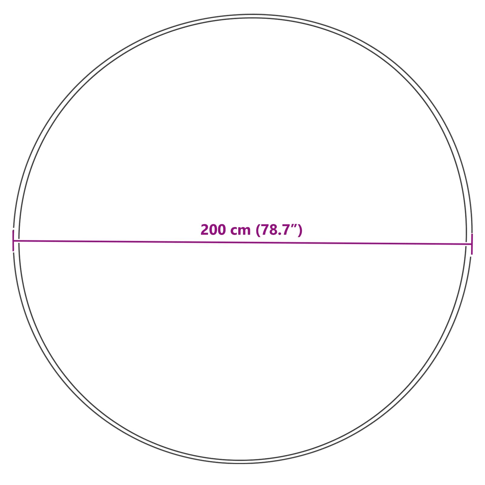 Teppich aus Kunstschaffell TAFALLA Grau Ø 200 cm Polyester
