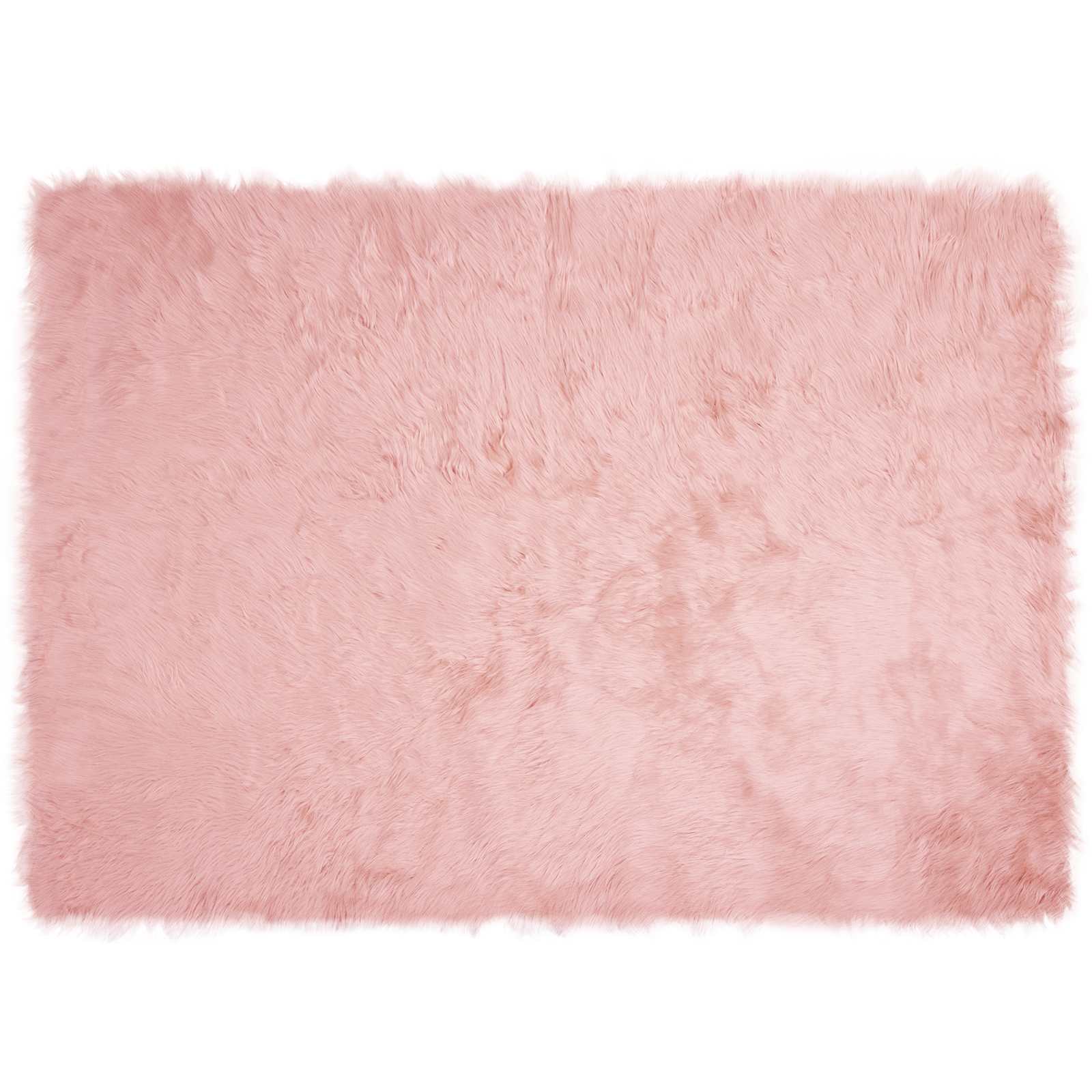 Teppich aus Kunstschaffell TAFALLA Rosa 120 x 170 cm Polyester
