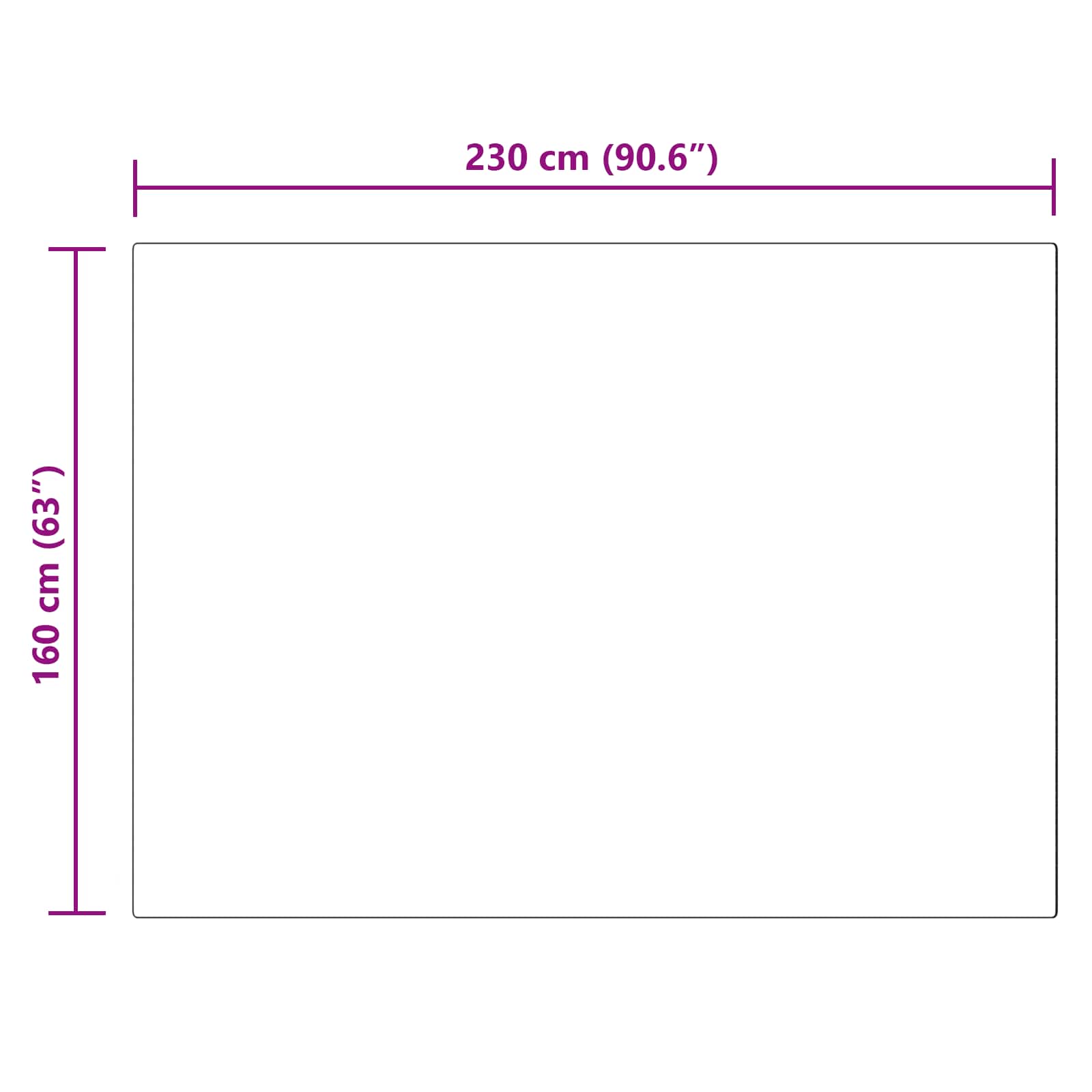 Teppich aus Kunstschaffell TAFALLA Rosa 160 x 230 cm Polyester