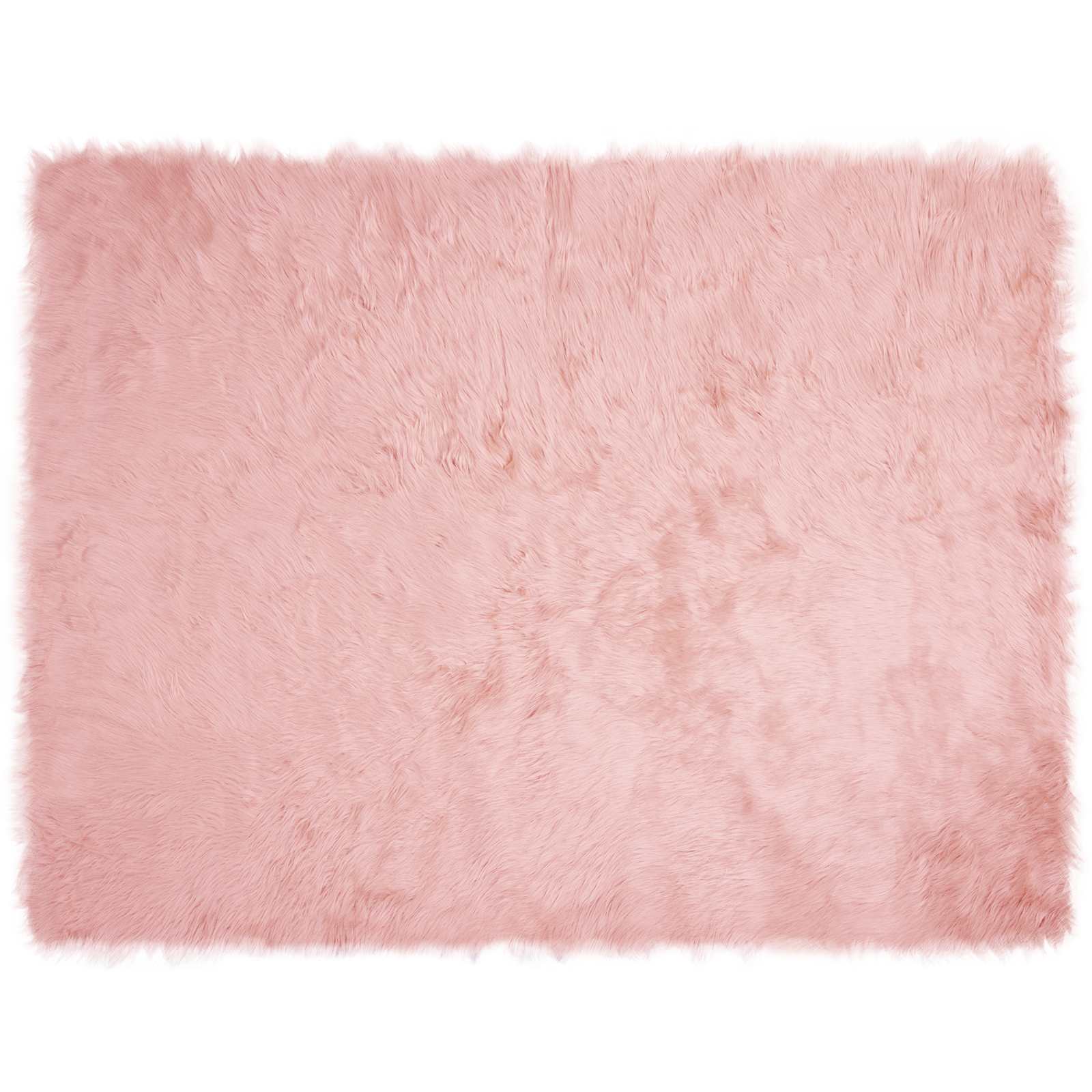 Teppich aus Kunstschaffell TAFALLA Rosa 240 x 340 cm Polyester