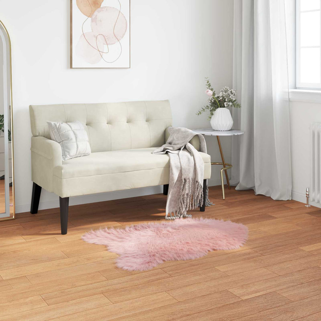 Teppich aus Kunstschaffell TAFALLA Rosa 60 x 90 cm Polyester