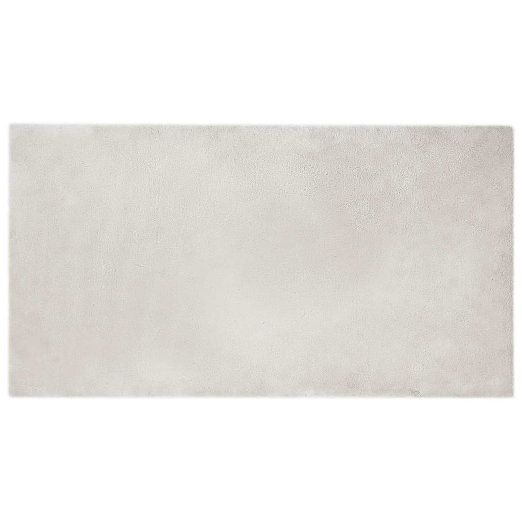 Rutschfester Teppich aus Kunstkaninchenfell OLITE Beige