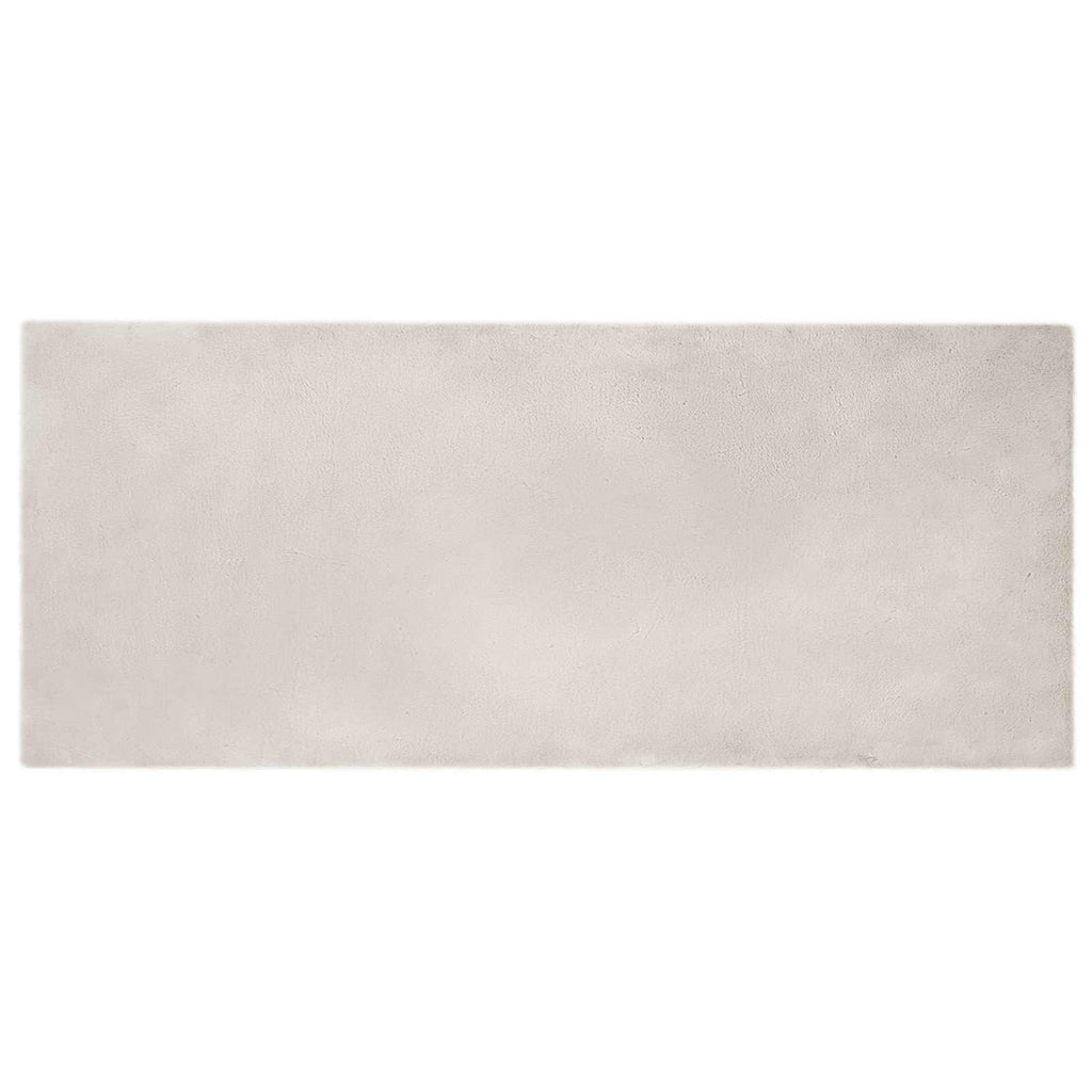 Rutschfester Teppich aus Kunstkaninchenfell OLITE Beige