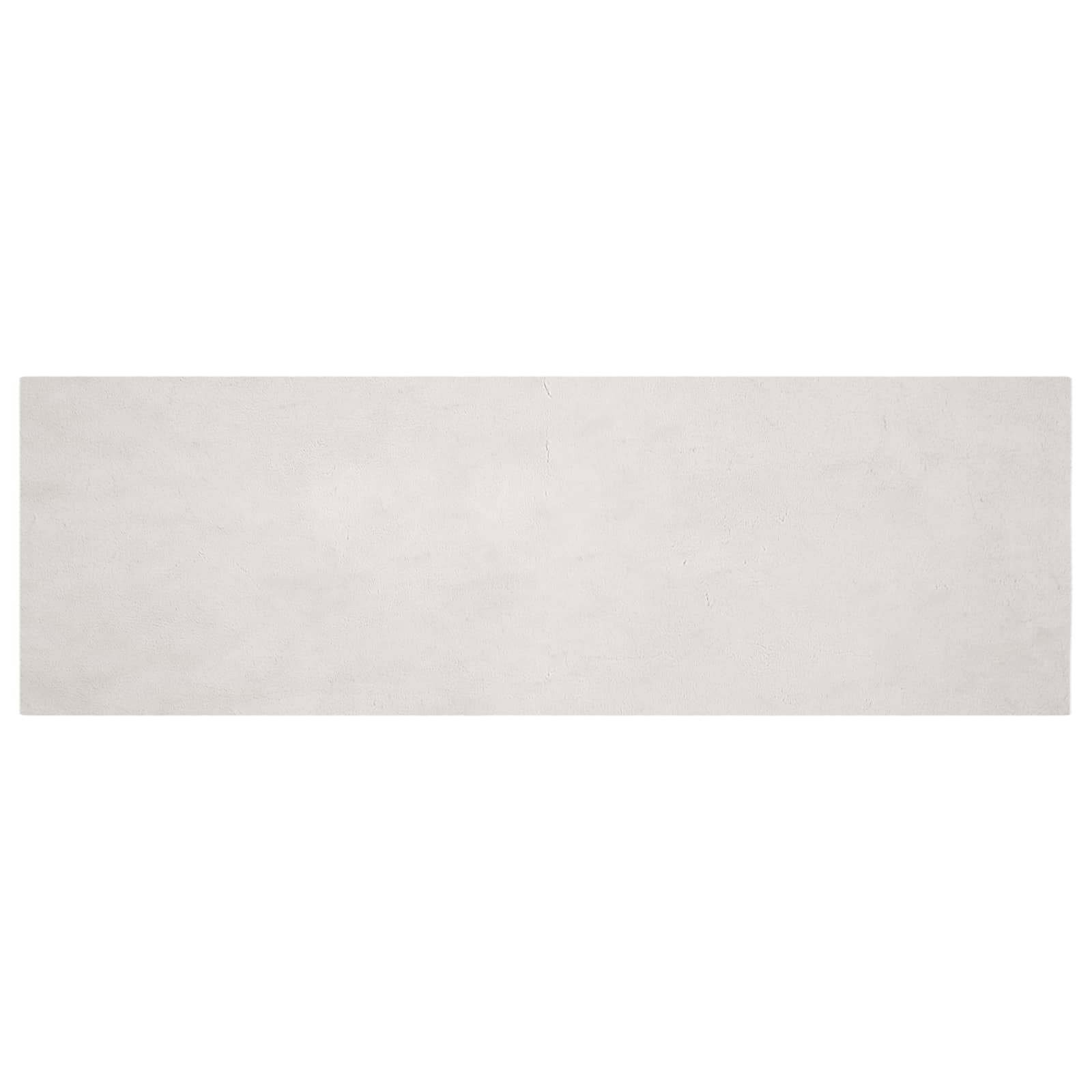 Rutschfester Teppich aus Kunstkaninchenfell OLITE Beige