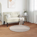 Rutschfester Teppich aus Kunstkaninchenfell OLITE Beige