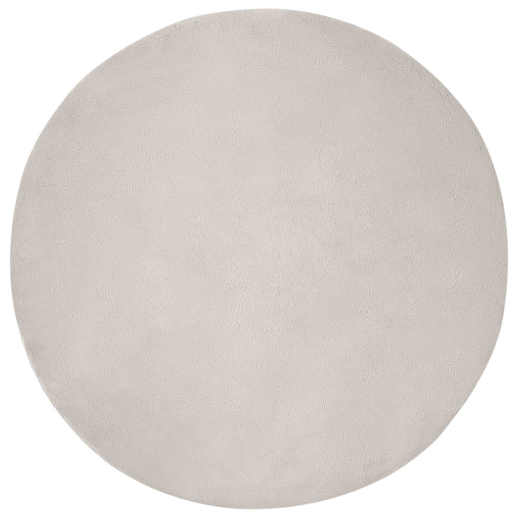 Rutschfester Teppich aus Kunstkaninchenfell OLITE Beige