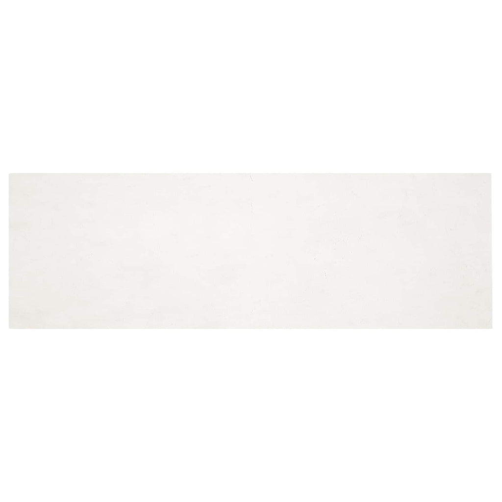 Rutschfester Teppich aus Kunstkaninchenfell OLITE Creme