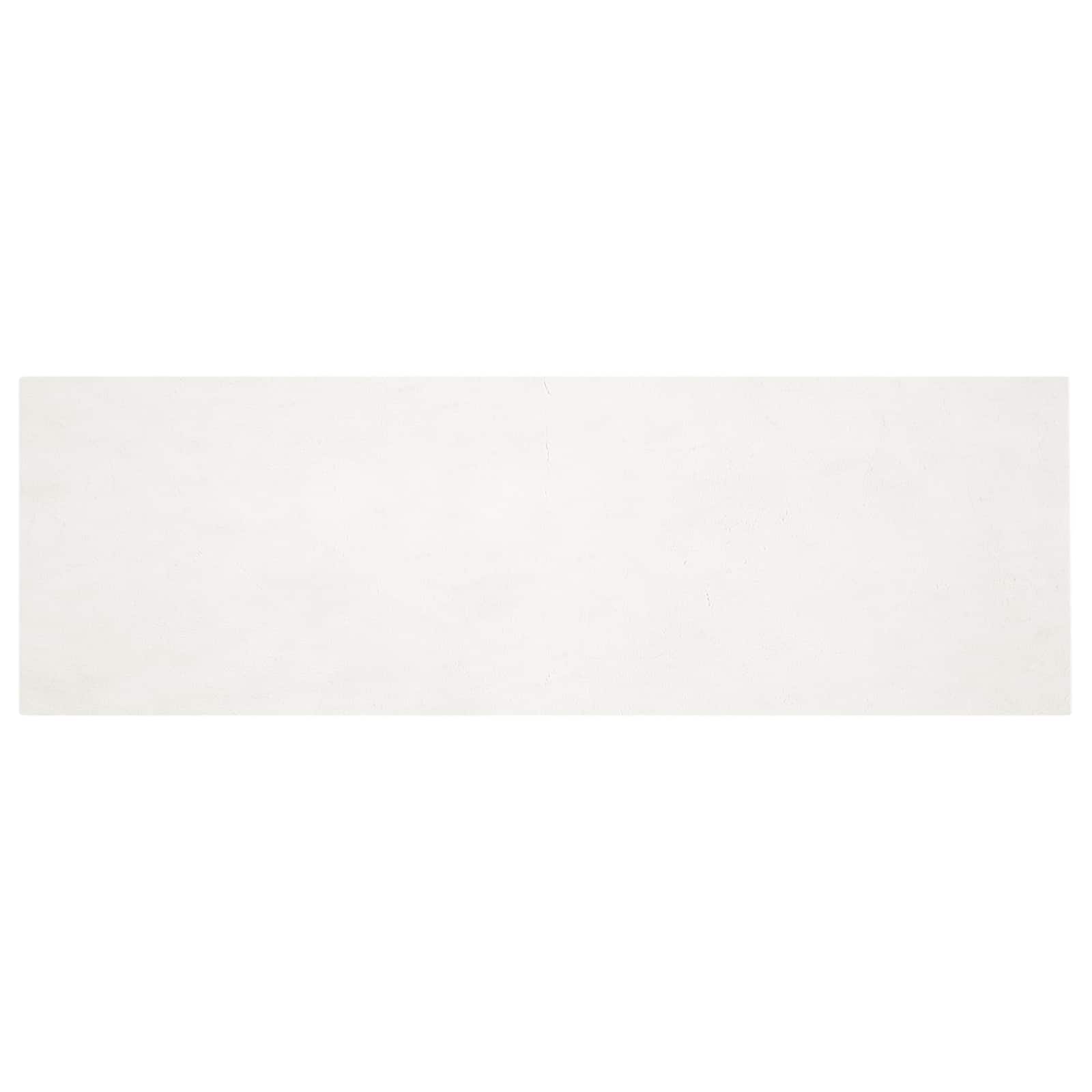 Rutschfester Teppich aus Kunstkaninchenfell OLITE Creme
