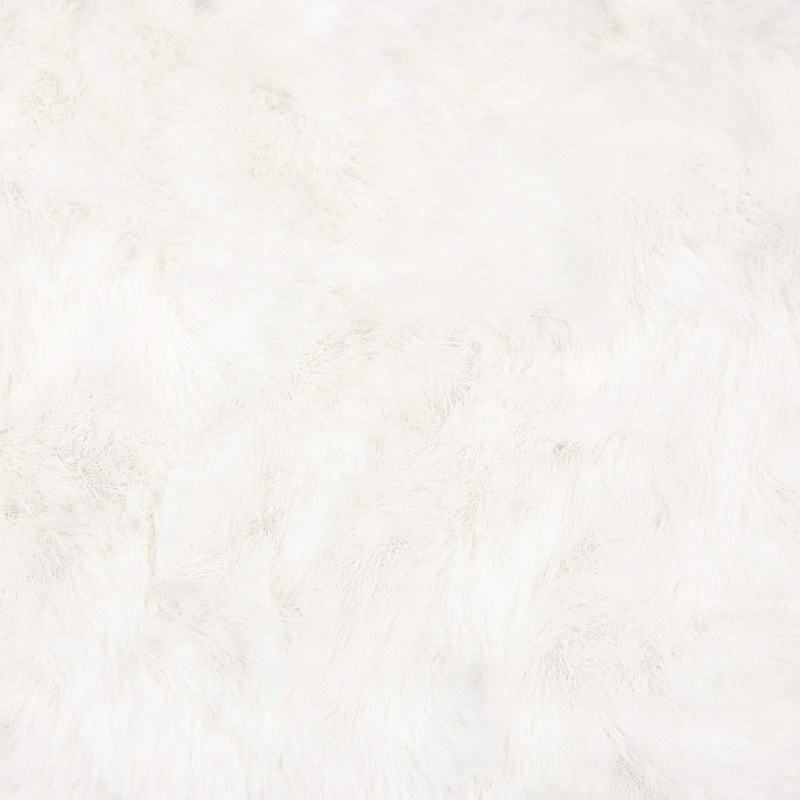 Rutschfester Teppich aus Kunstkaninchenfell OLITE Creme Ø 80 cm