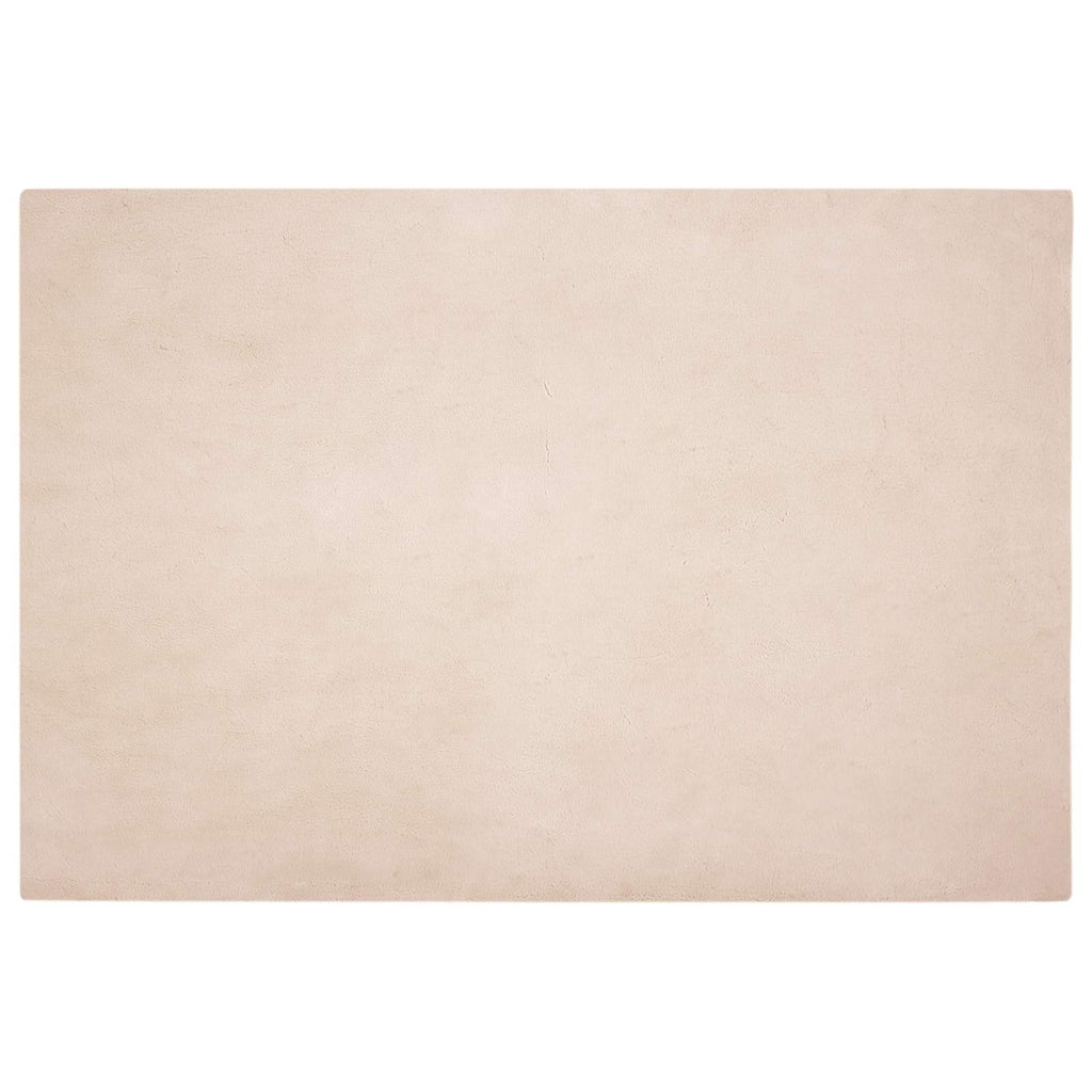 Rutschfester Teppich aus Kunstkaninchenfell OLITE Taupe