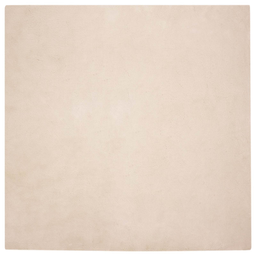 Rutschfester Teppich aus Kunstkaninchenfell OLITE Taupe