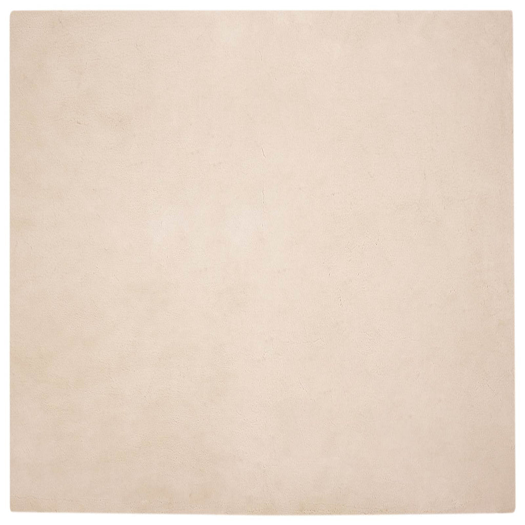 Rutschfester Teppich aus Kunstkaninchenfell OLITE Taupe