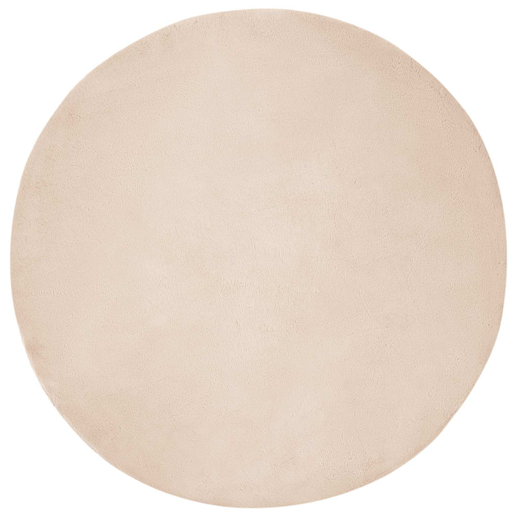 Rutschfester Teppich aus Kunstkaninchenfell OLITE Taupe