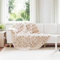 Rutschfeste Decke aus Kunstkaninchenfell Olite 4 pcs Beige