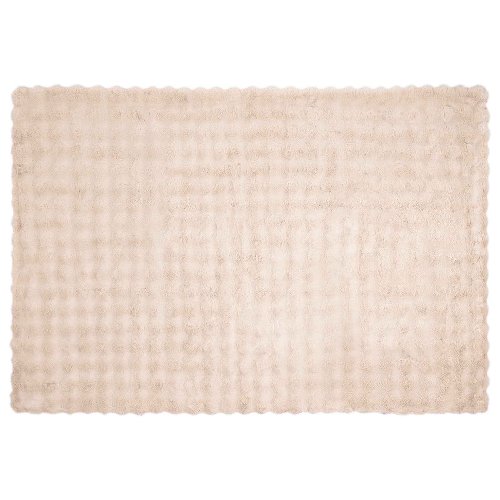 Rutschfeste Decke aus Kunstkaninchenfell Olite 4 pcs Beige