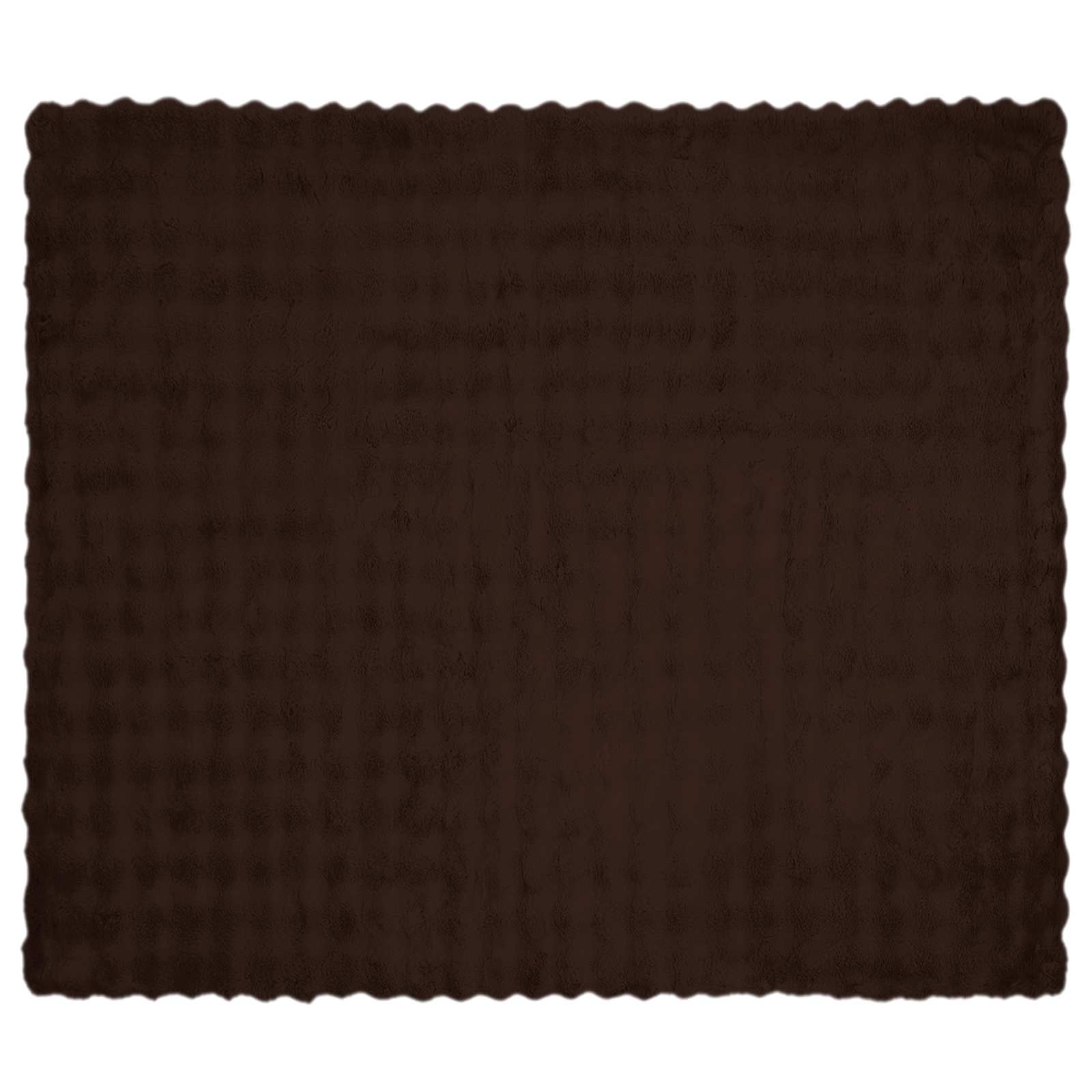 Rutschfeste Decke aus Kunstkaninchenfell Olite 4 pcs Kamel