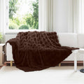 Rutschfeste Decke aus Kunstkaninchenfell Olite 4 pcs Kamel