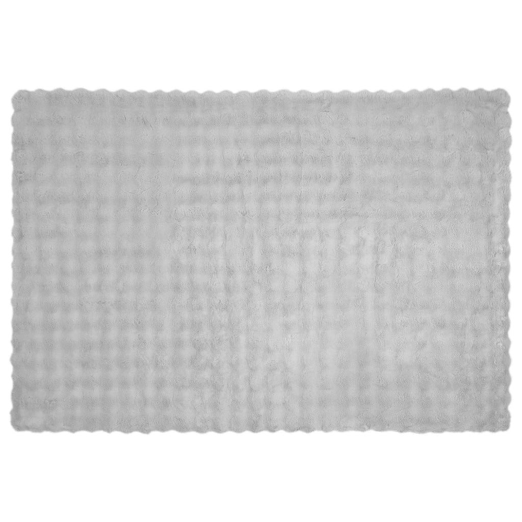 Rutschfeste Decke aus Kunstkaninchenfell Olite 4 pcs Grau
