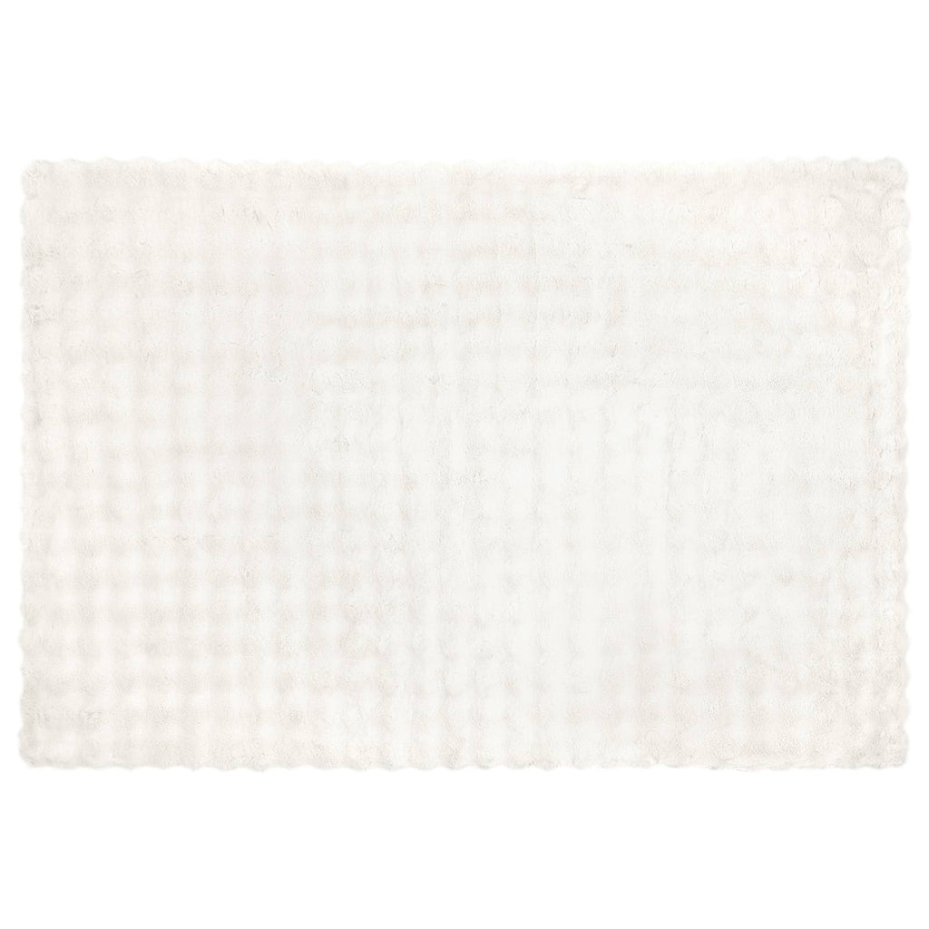 Rutschfeste Decke aus Kunstkaninchenfell Olite Weiß Polyester