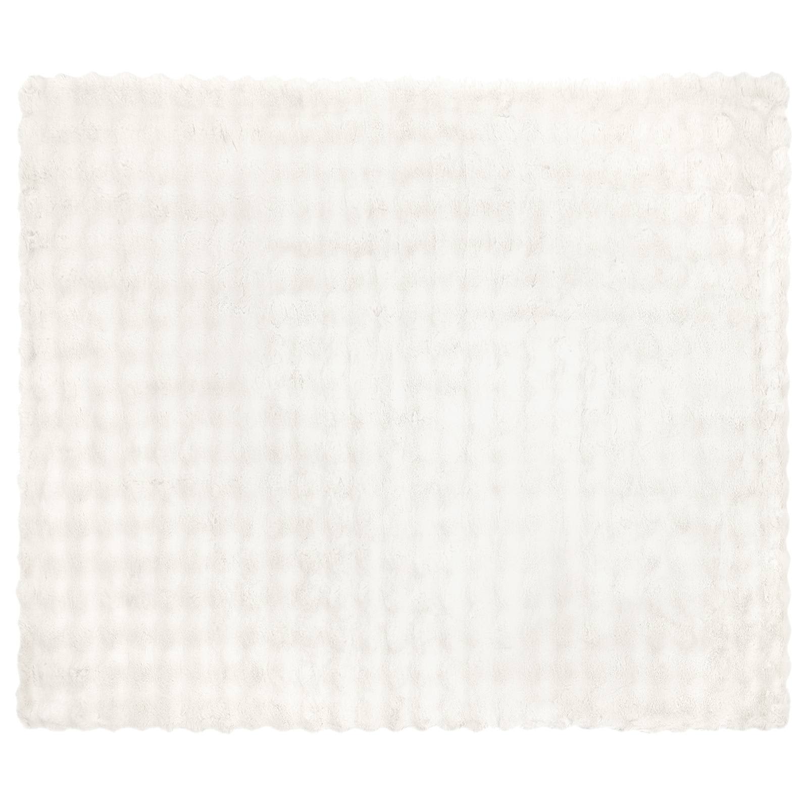 Rutschfeste Decke aus Kunstkaninchenfell Olite 4 pcs Weiß