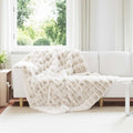 Rutschfeste Decke aus Kunstkaninchenfell Olite 4 pcs Weiß