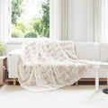 Rutschfeste Decke aus Kunstkaninchenfell Olite 4 pcs Weiß