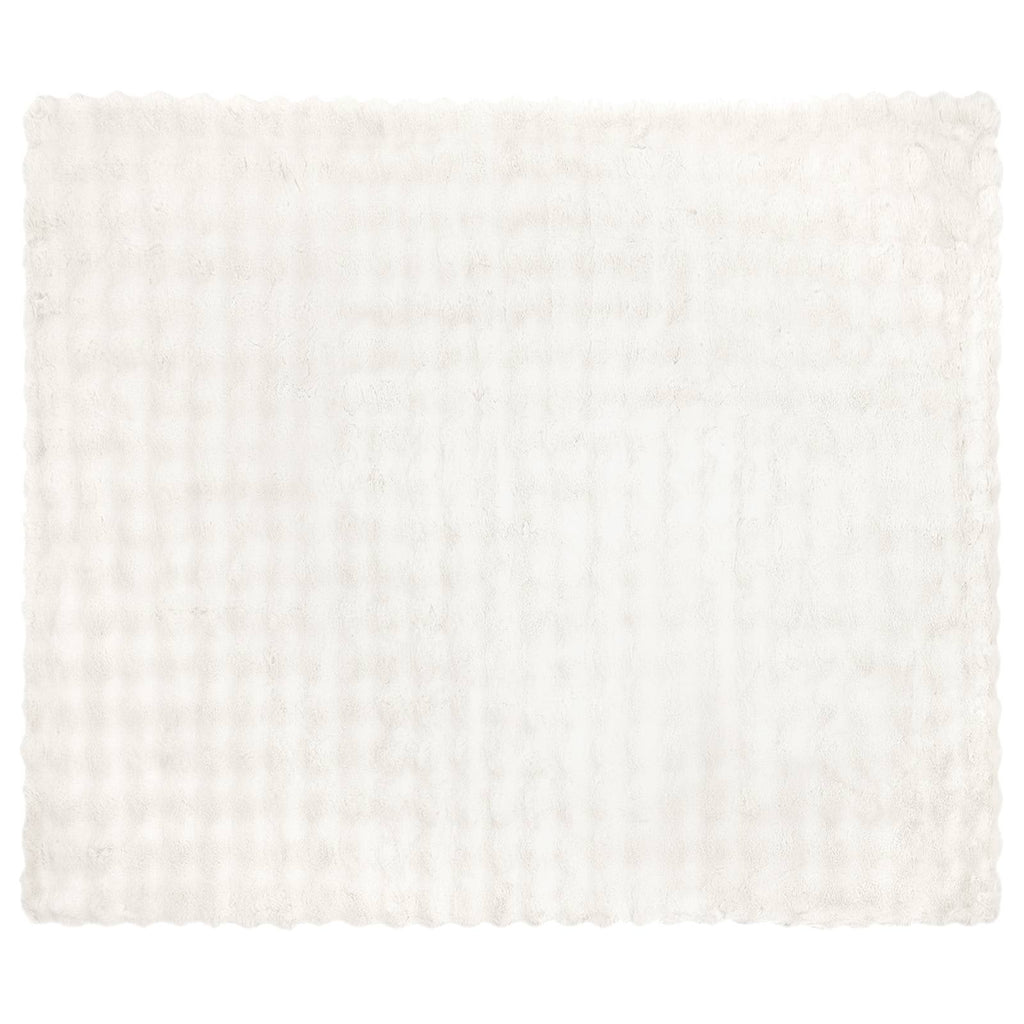 Rutschfeste Decke aus Kunstkaninchenfell Olite 4 pcs Weiß
