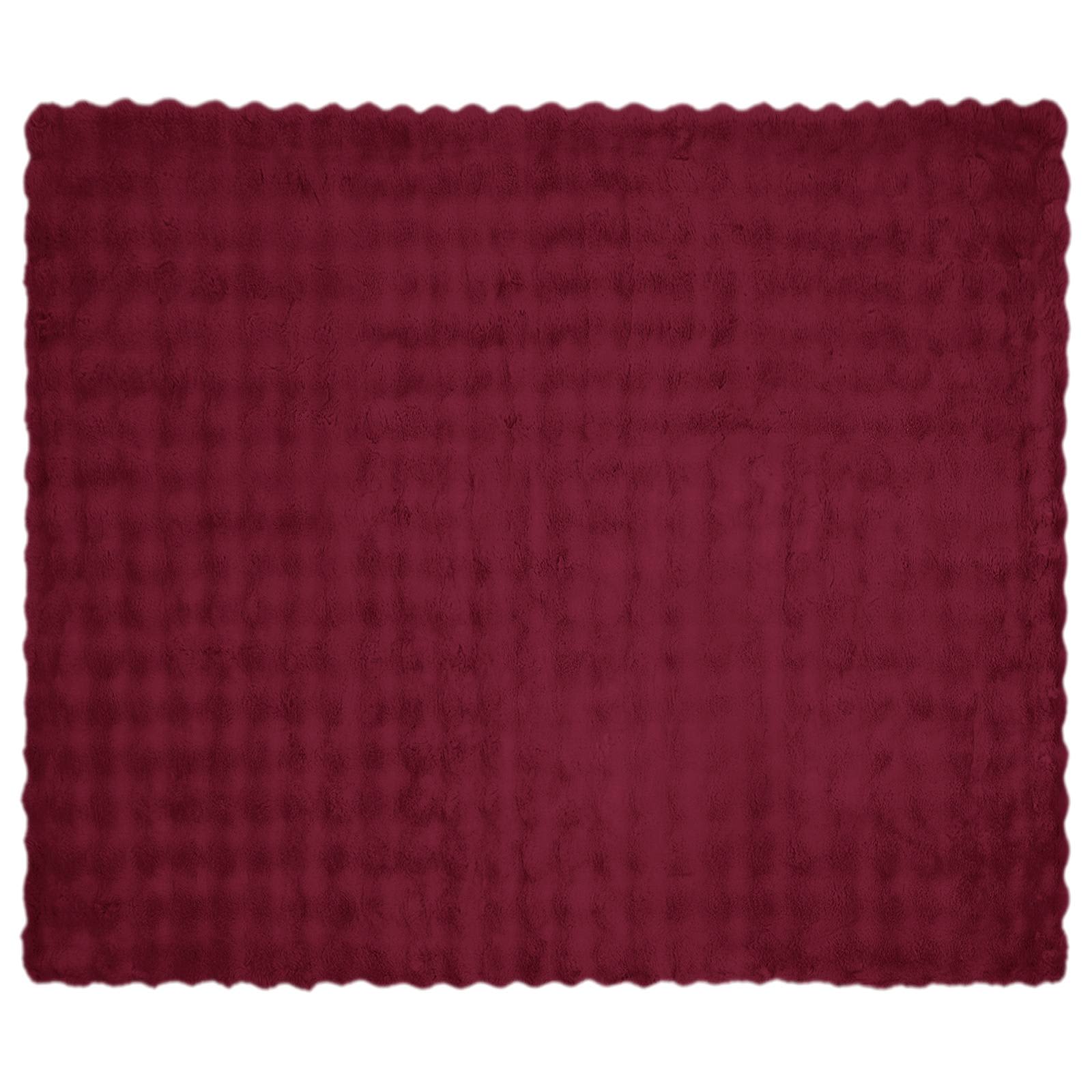 Rutschfeste Decke aus Kunstkaninchenfell Olite 4 pcs Polyester