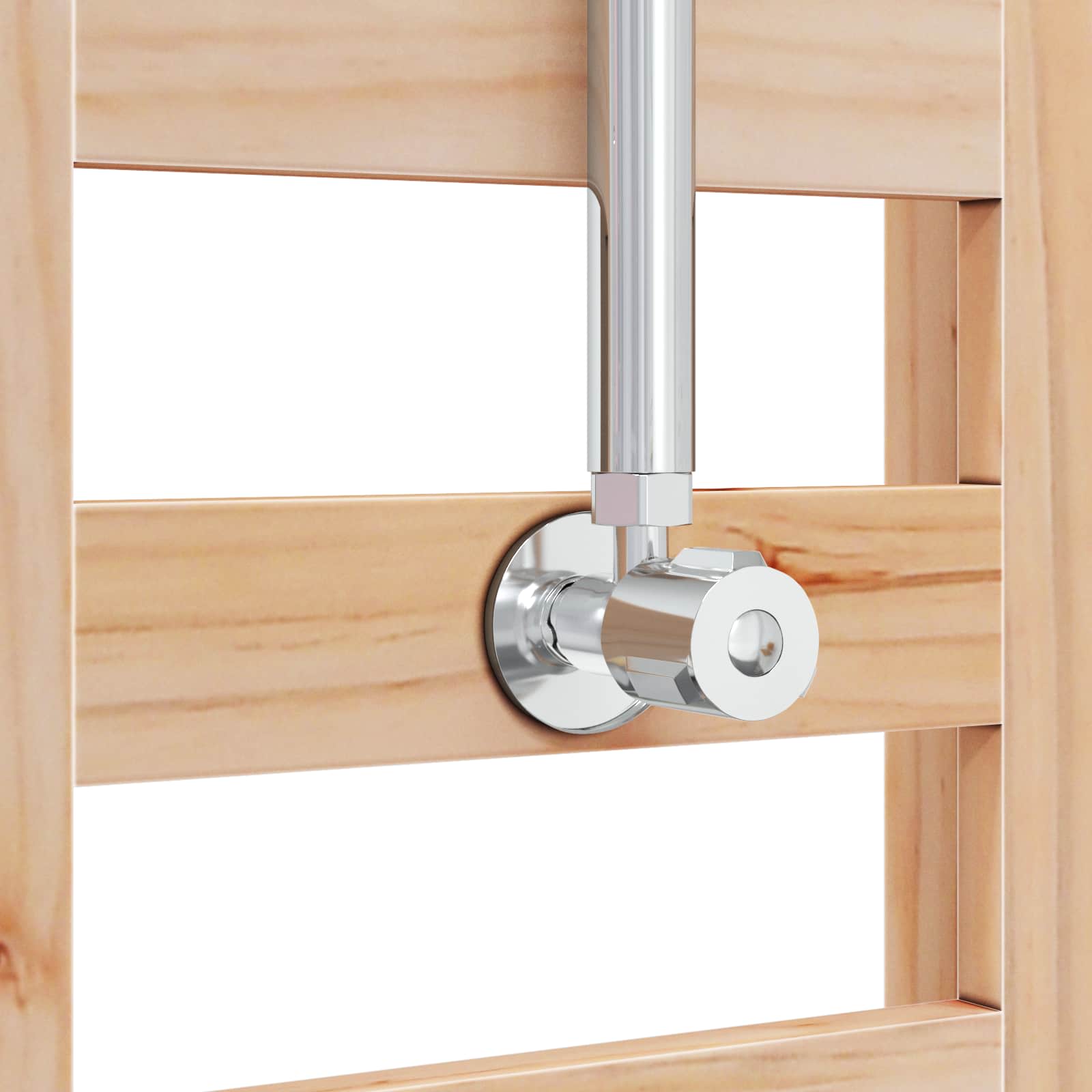 Outdoor-Dusche 223 cm Massivholz Kiefer und Edelstahl Natur