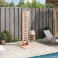 Outdoor-Dusche 223 cm Massives Douglasholz und Edelstahl Natur