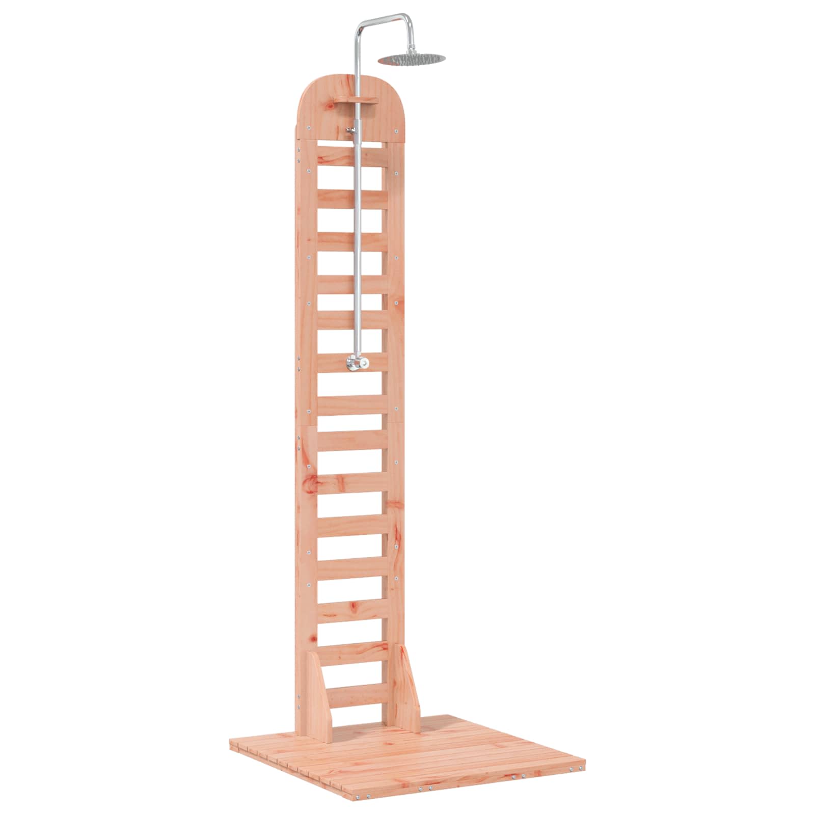 Outdoor-Dusche 223 cm Massives Douglasholz und Edelstahl Natur