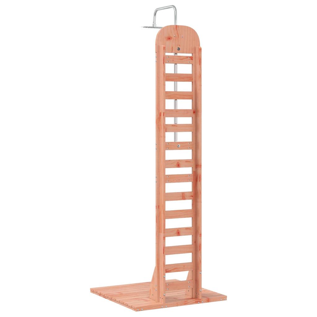 Outdoor-Dusche 223 cm Massives Douglasholz und Edelstahl Natur