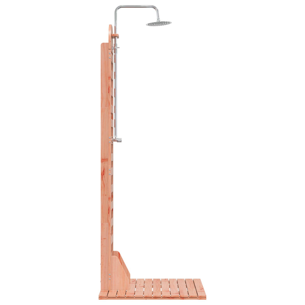 Outdoor-Dusche 223 cm Massives Douglasholz und Edelstahl Natur