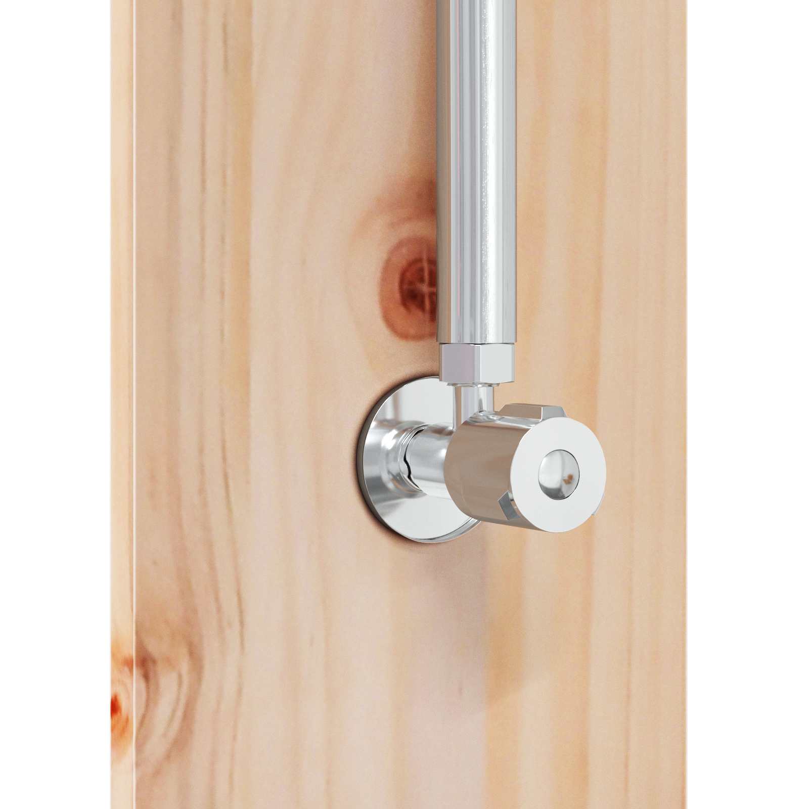 Outdoor-Dusche 206 cm Massivholz Kiefer und Edelstahl Natur