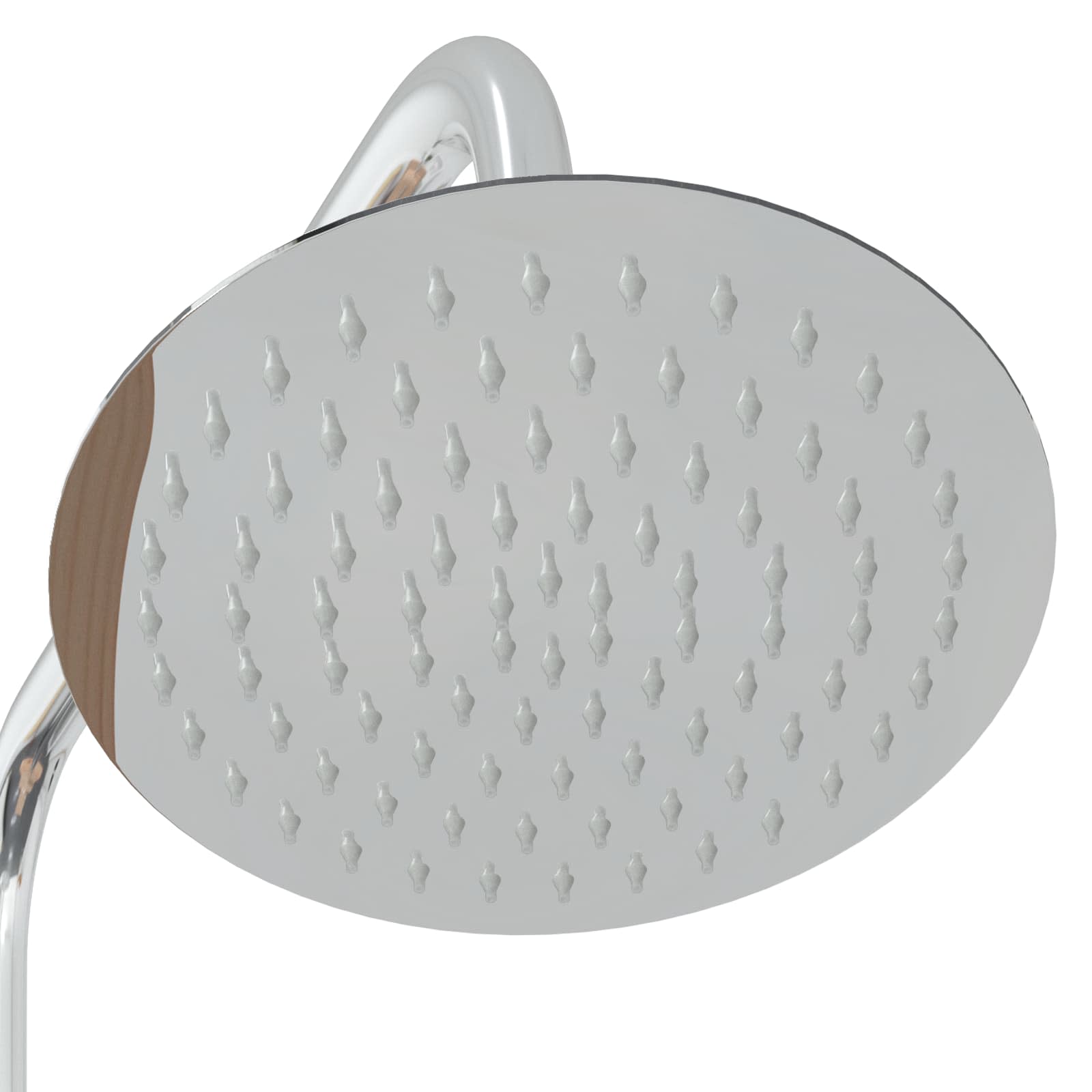 Outdoor-Dusche 206 cm Massivholz Kiefer und Edelstahl Natur