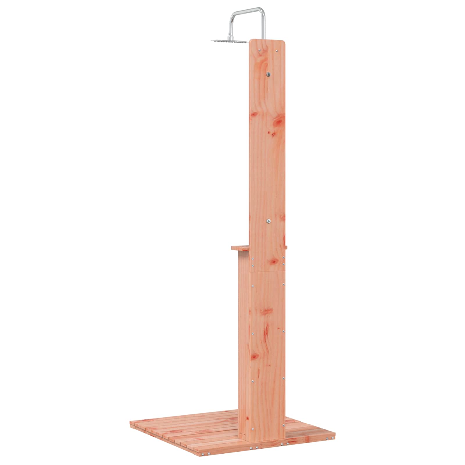 Outdoor-Dusche 206 cm Massives Douglasholz und Edelstahl Natur