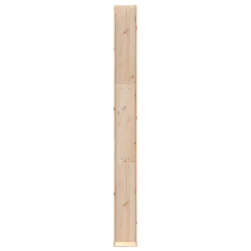 Outdoor-Dusche 226 cm Massivholz Kiefer und Edelstahl Natur