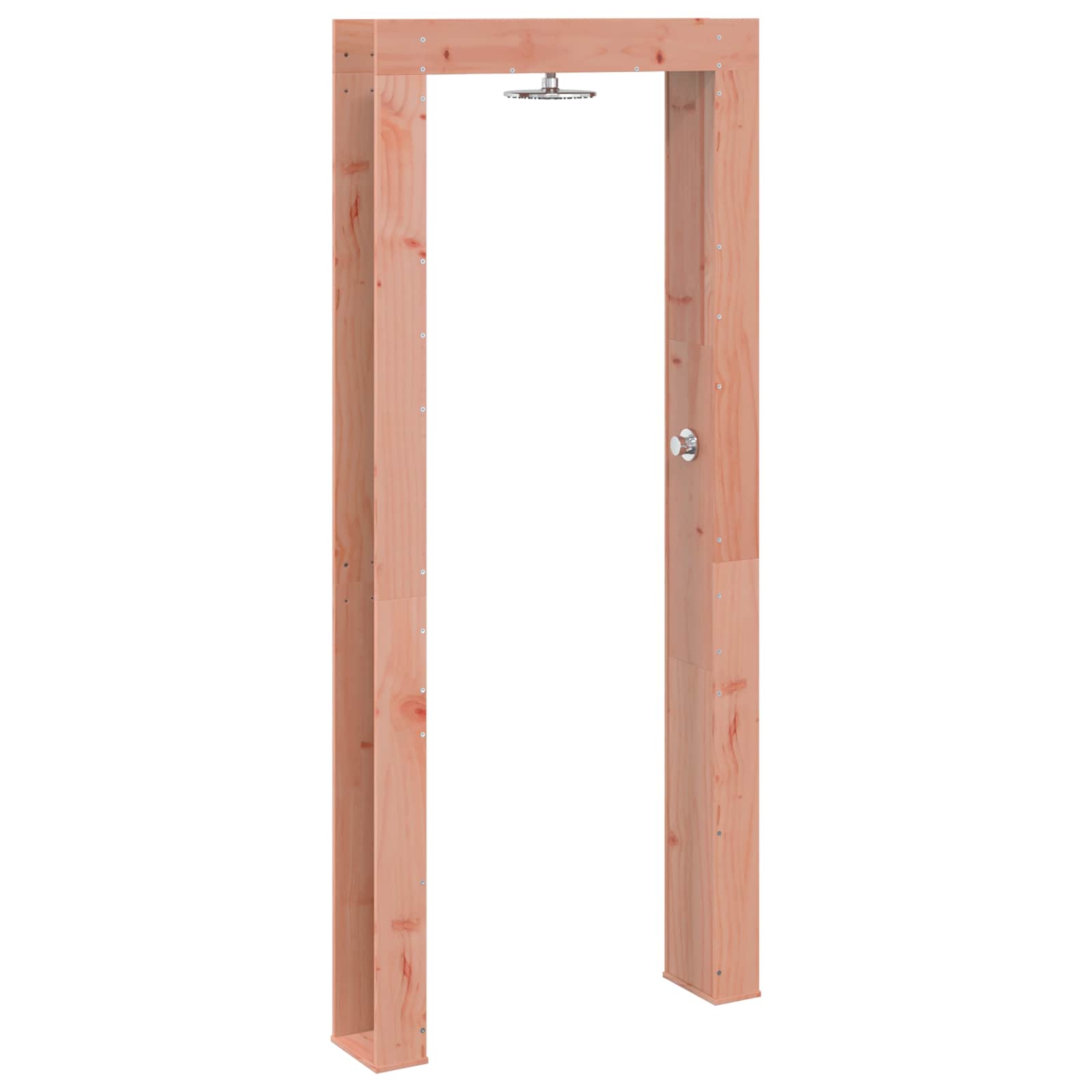 Outdoor-Dusche 226 cm Massives Douglasholz und Edelstahl Natur