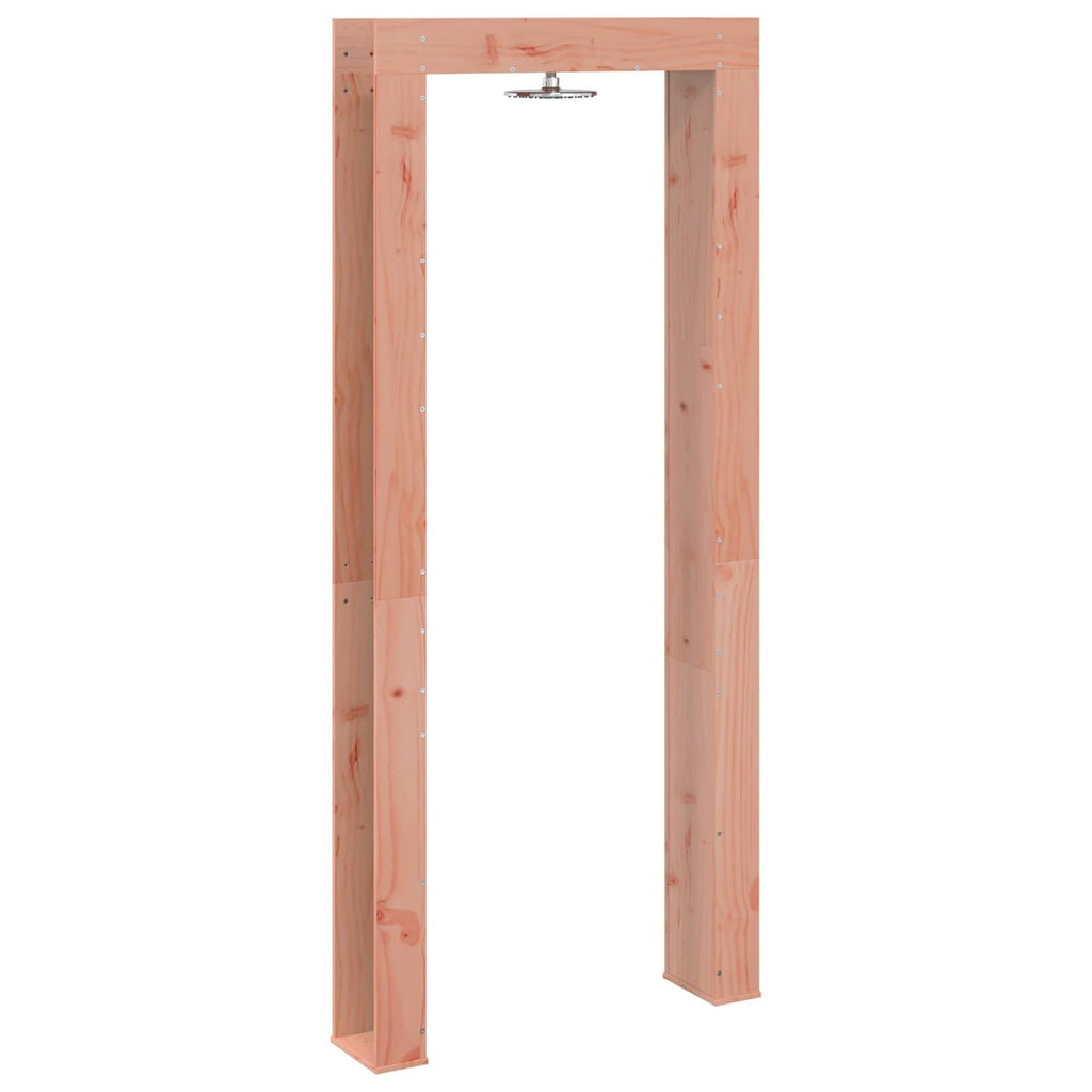 Outdoor-Dusche 226 cm Massives Douglasholz und Edelstahl Natur