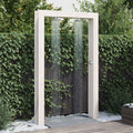 Outdoor-Dusche 226 cm Massivholz Kiefer und Edelstahl Weiß