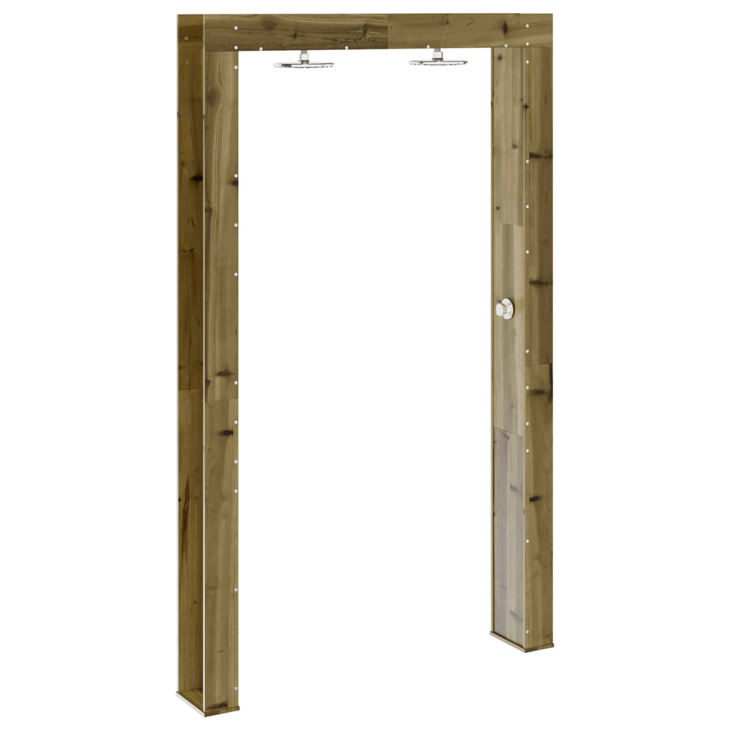 Outdoor-Dusche 226 cm Imprägniertes Kiefernholz und Edelstahl