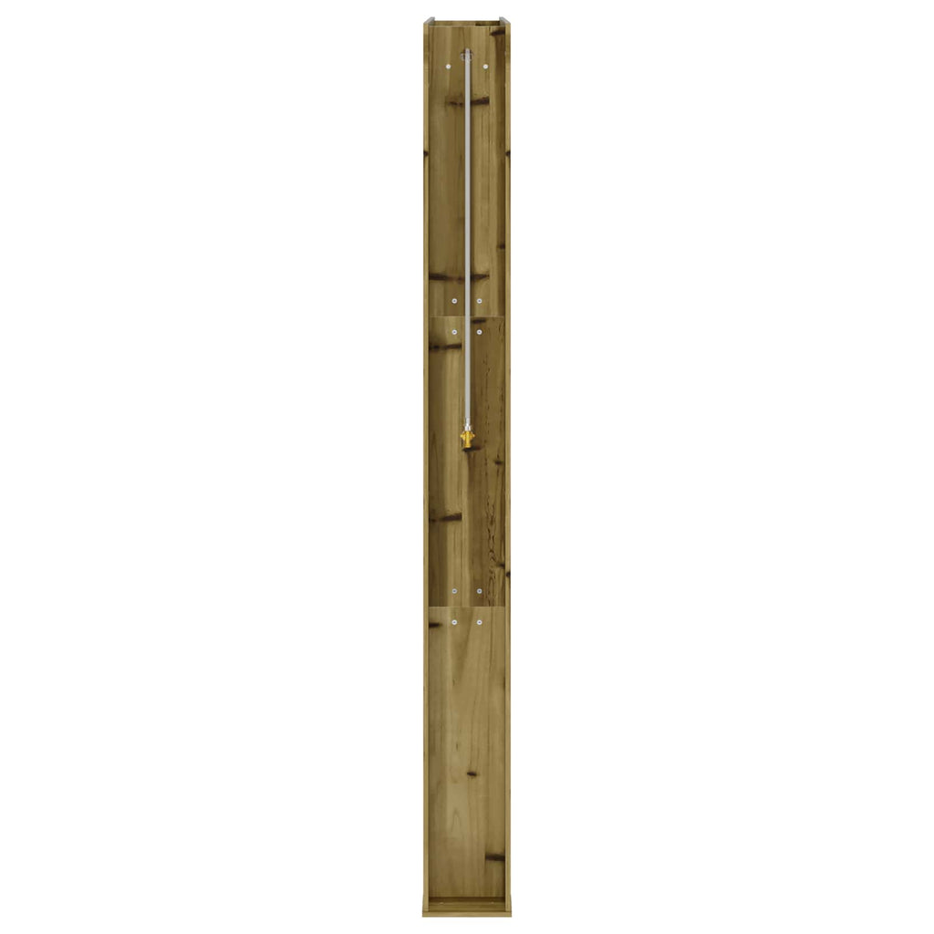 Outdoor-Dusche 226 cm Imprägniertes Kiefernholz und Edelstahl