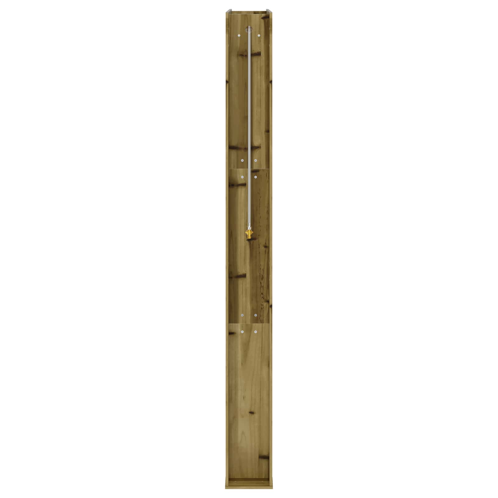 Outdoor-Dusche 226 cm Imprägniertes Kiefernholz und Edelstahl