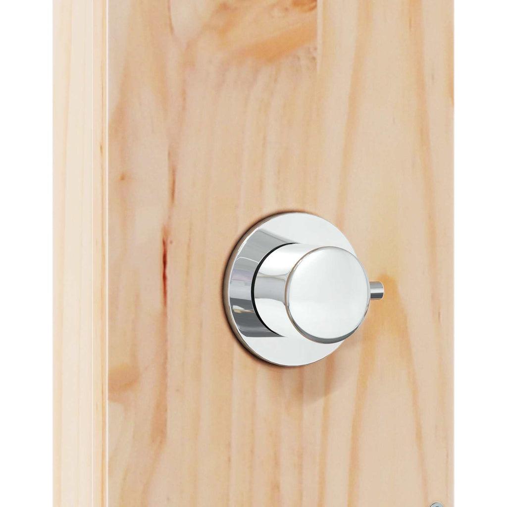 Outdoor-Dusche 214,5 cm Massivholz Kiefer und Edelstahl Natur