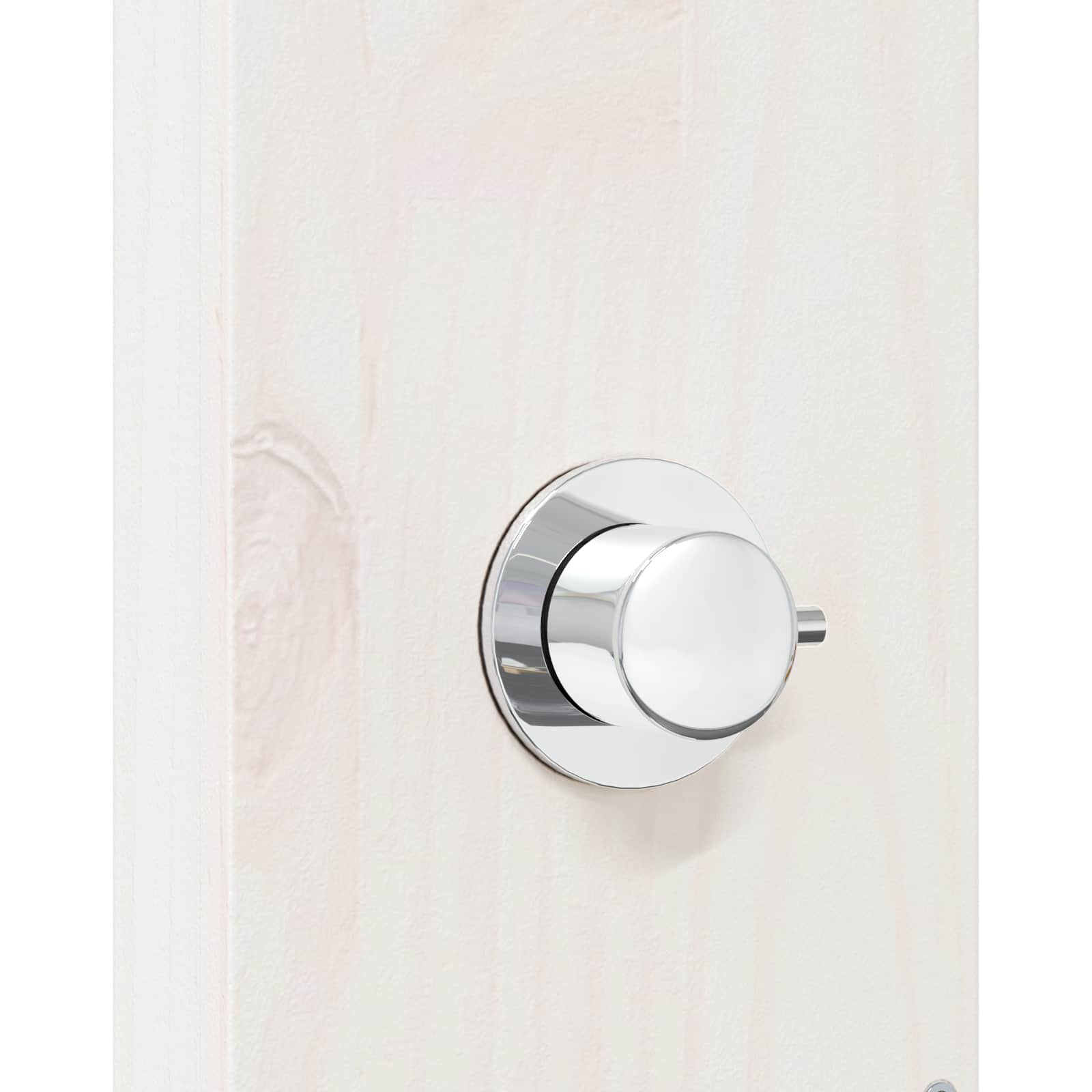 Outdoor-Dusche 214,5 cm Massivholz Kiefer und Edelstahl Weiß