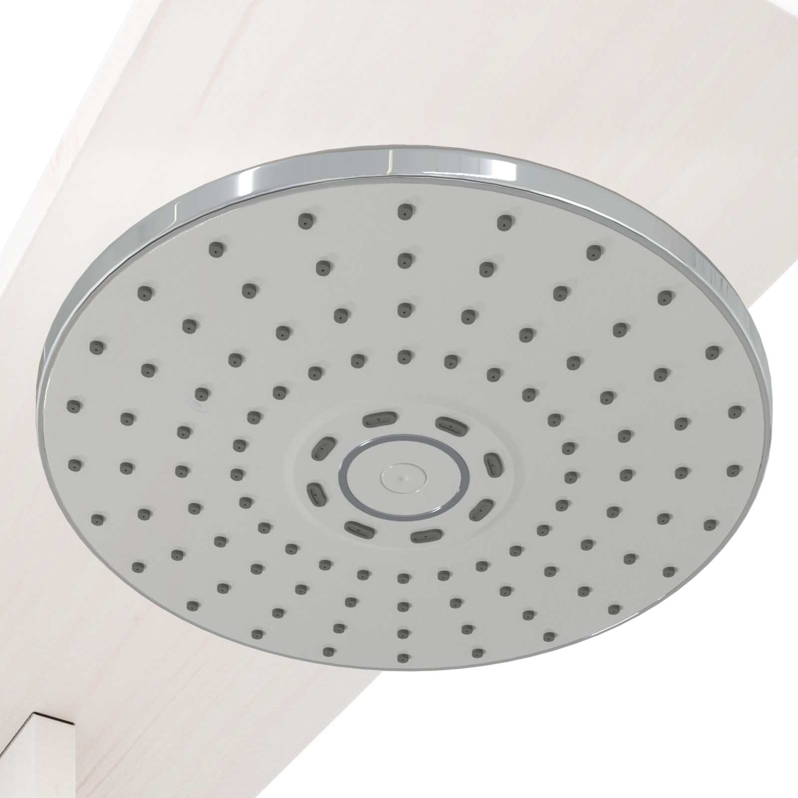 Outdoor-Dusche 214,5 cm Massivholz Kiefer und Edelstahl Weiß