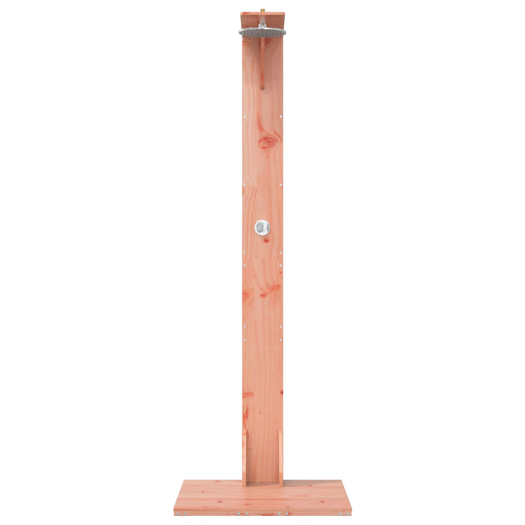 Gartendusche 214,5 cm Massives Douglasholz und Edelstahl Natur