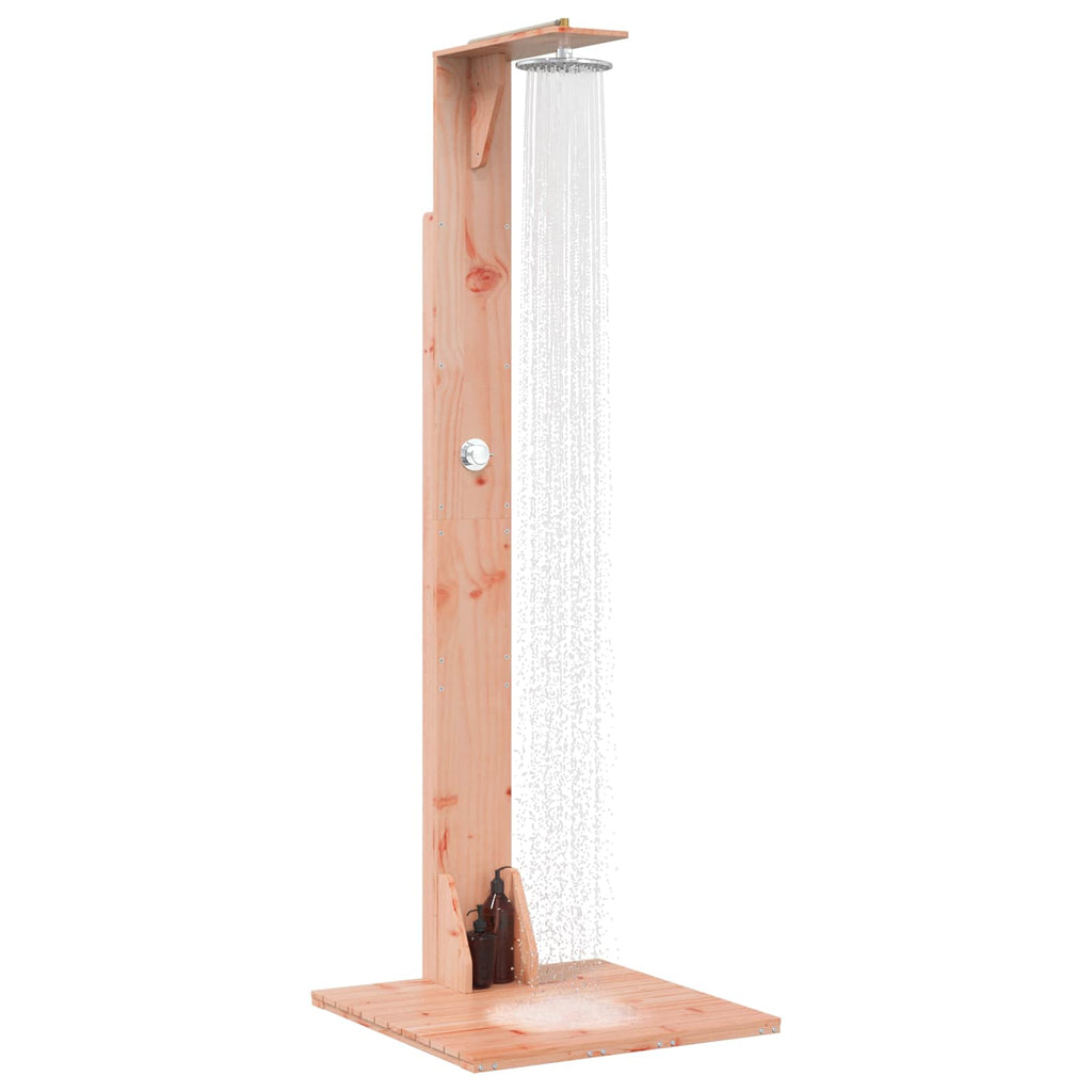 Outdoor-Dusche 214,5 cm Massives Douglasholz und Edelstahl