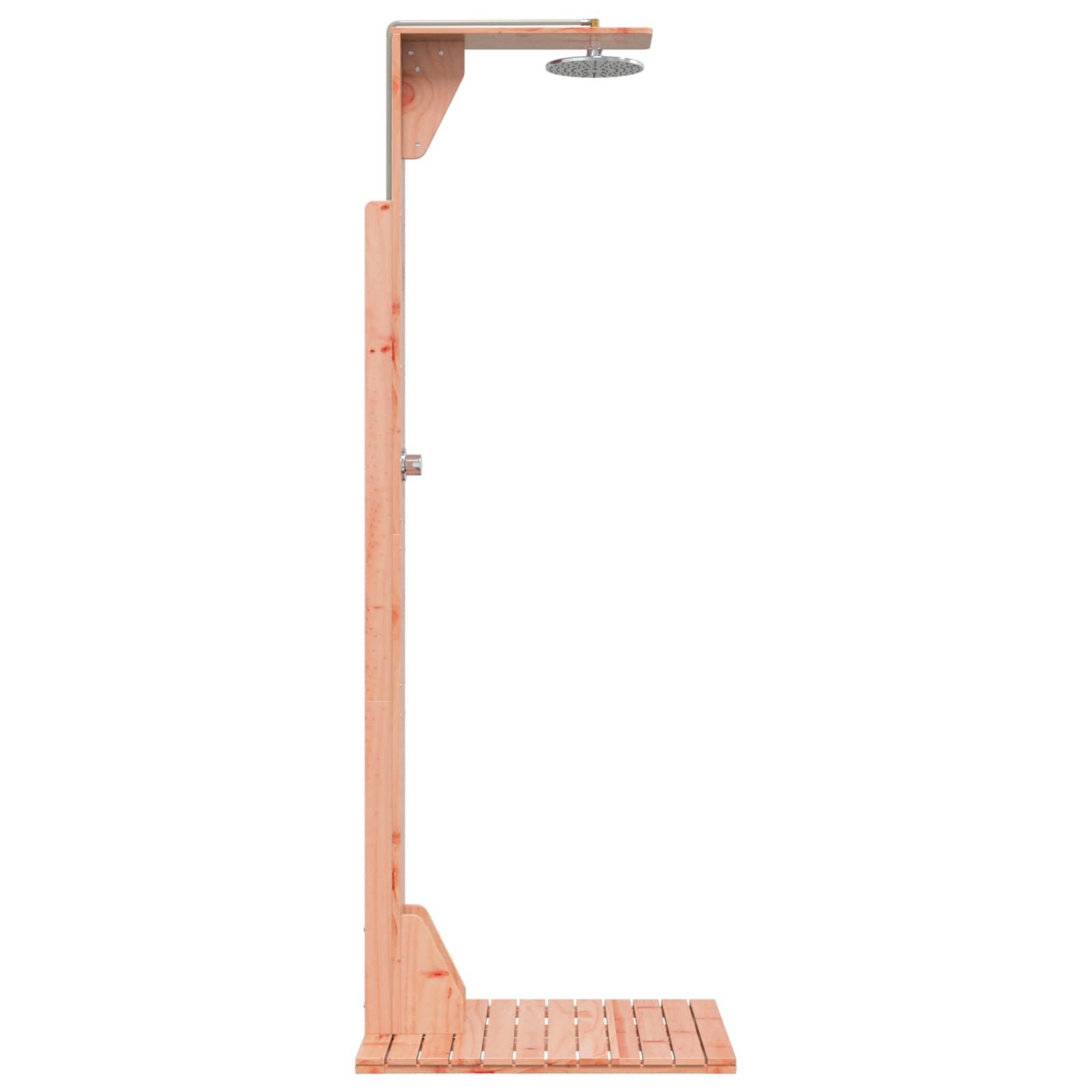 Outdoor-Dusche 214,5 cm Massives Douglasholz und Edelstahl